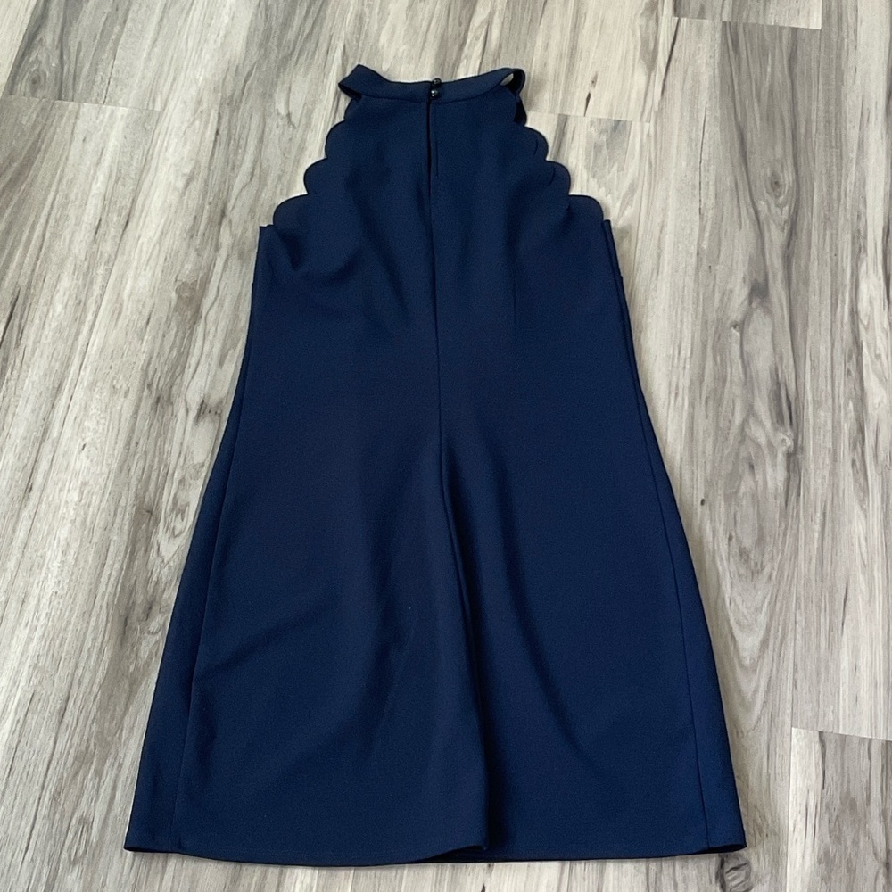 I.N. San Francisco Navy Halter Midi Dress size M - Picture 10 of 12